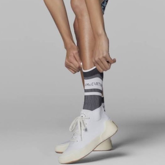 ADIDAS BY STELLA MCCARTNEY X TREINO MID WHITE GUM SIZE 6 - Picture 4 of 14